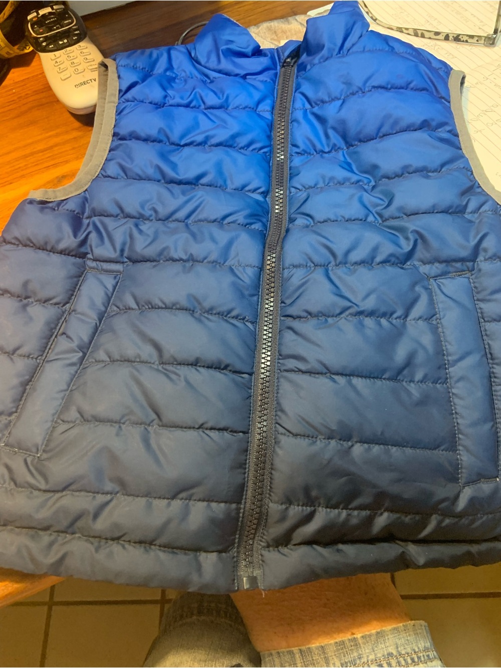 Kids Blue Puffer Vest - Lightweight Quilted Jacket
